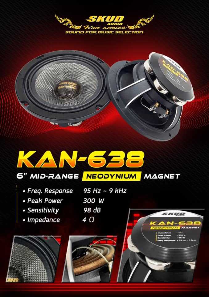 SKUD  6นิ้ว  MID-RANGE   KAN-638