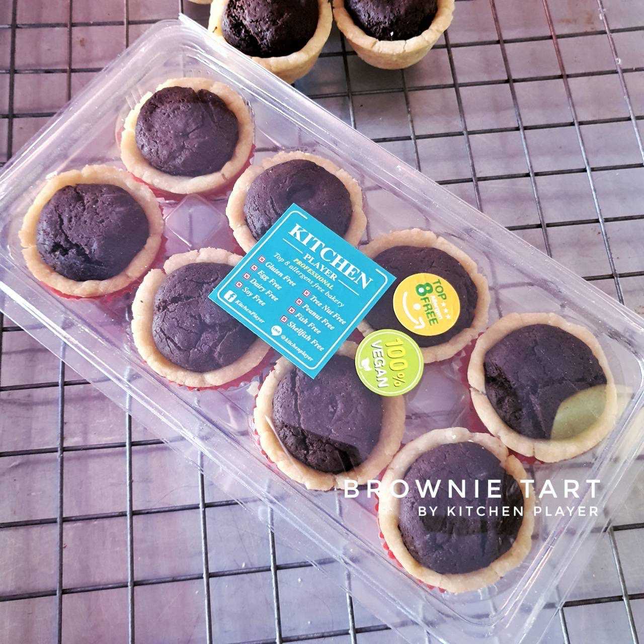 Brownie Tart #Top8Free#Gluten Free