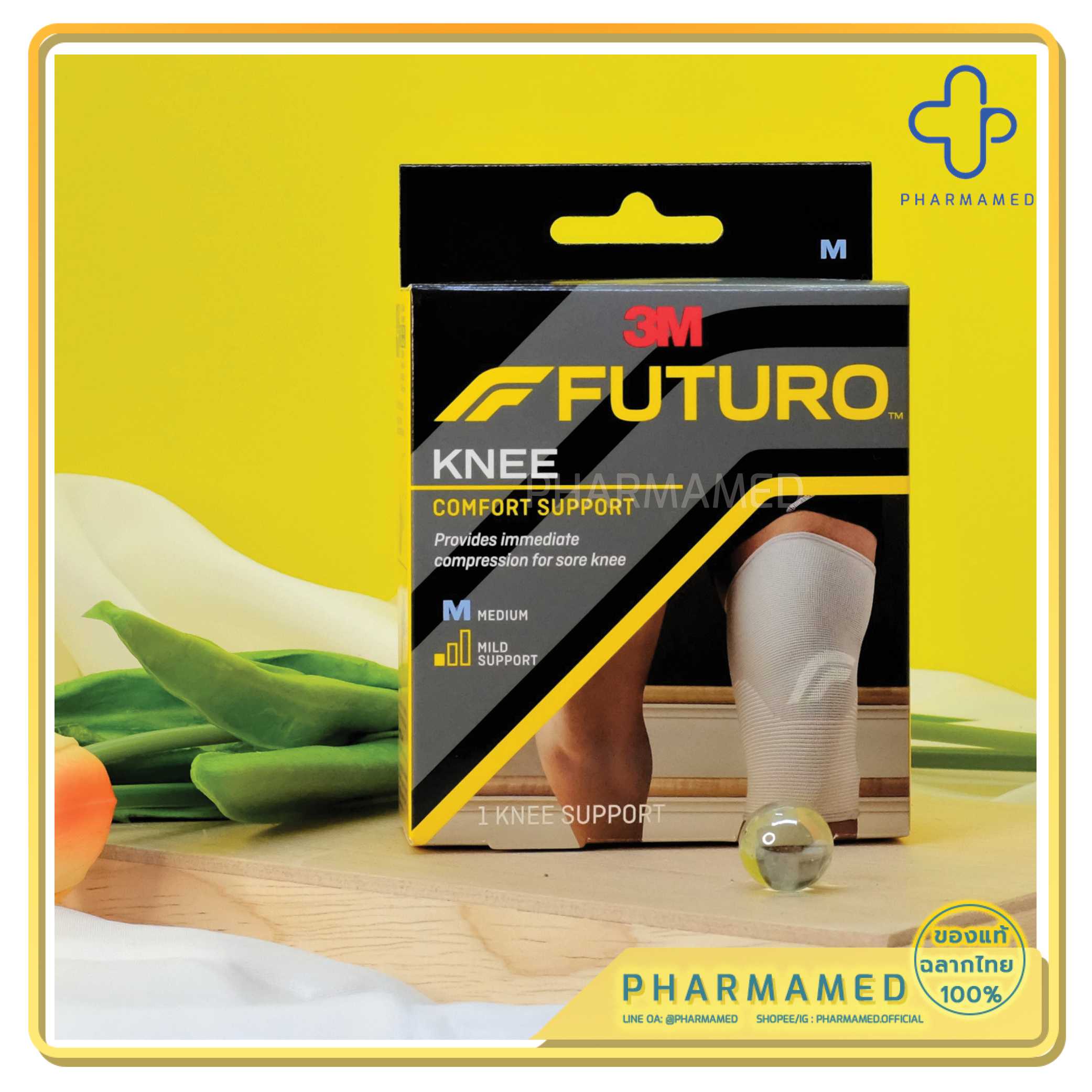 3M FUTURO KNEE COMFORT SUPPORT WITH STABILIZERS SZ. M / L / XL