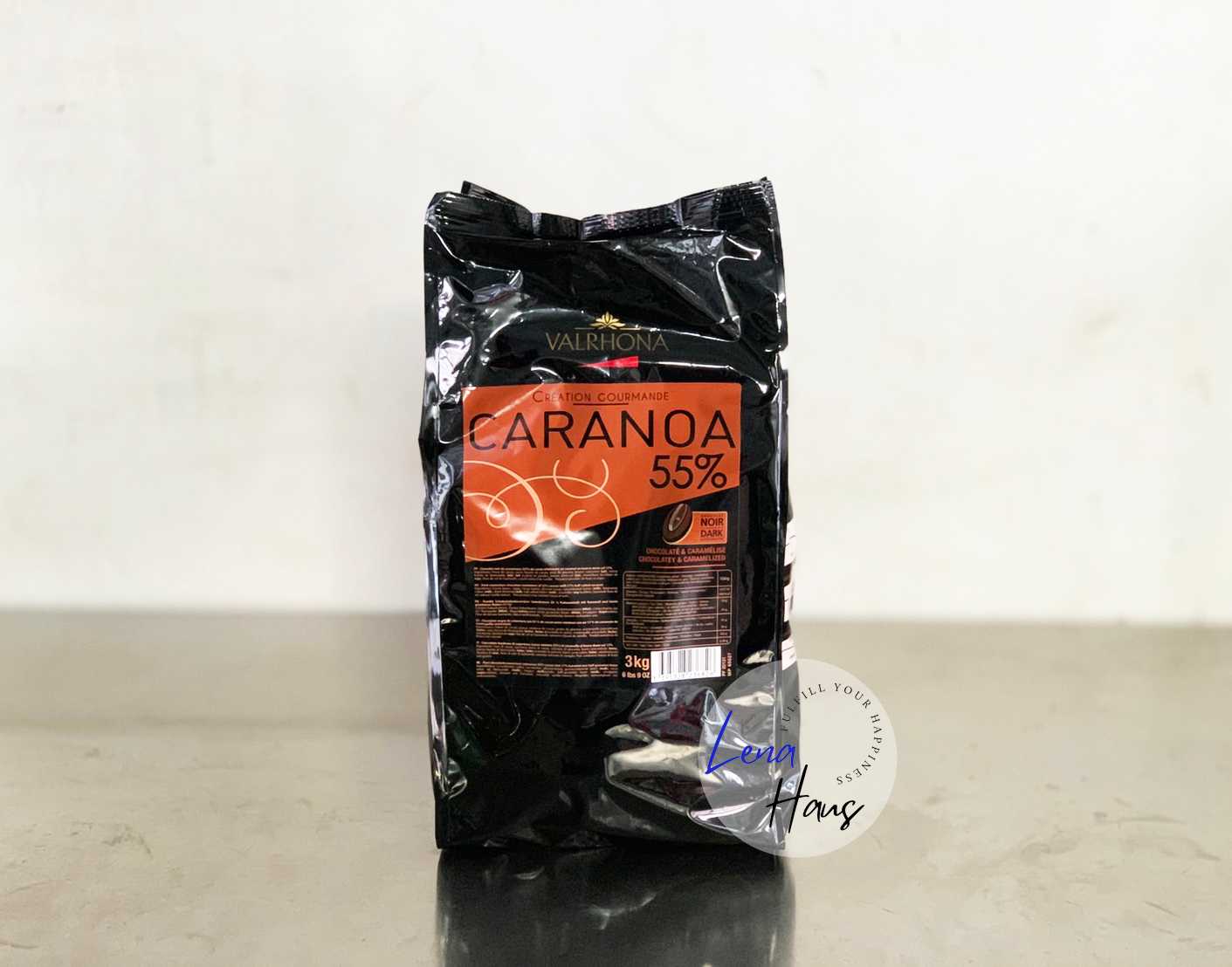 Valrhona Caranoa 55% Dark Chocolate Couverture เวโรน่า 55% ดาร์กช็อคโกแลตแท้