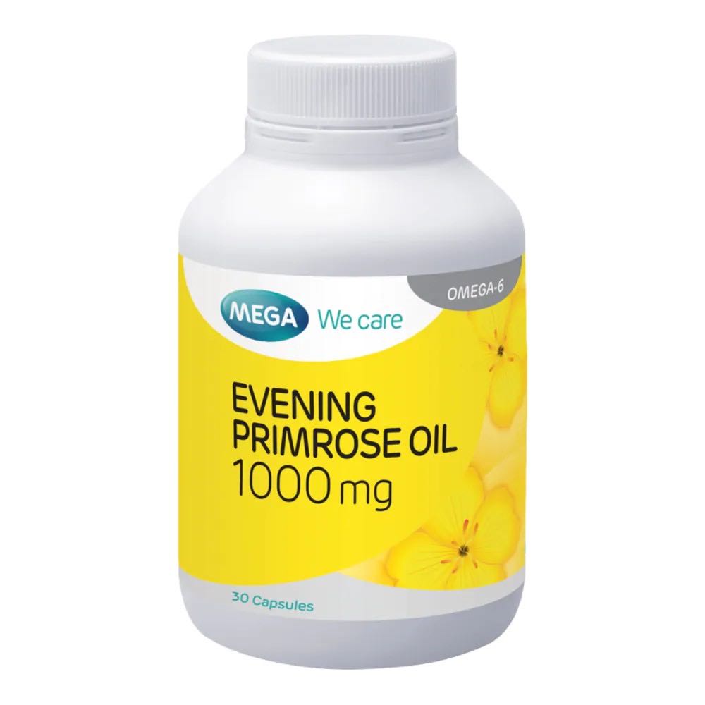 Mega evening primrose น้ำมันอีพนิ่งพริมโรส 30 เม็ด/ขวด