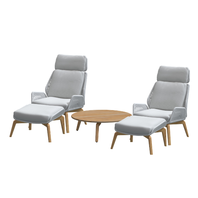 213704-05 CARTHAGO Frozen Living Chair set