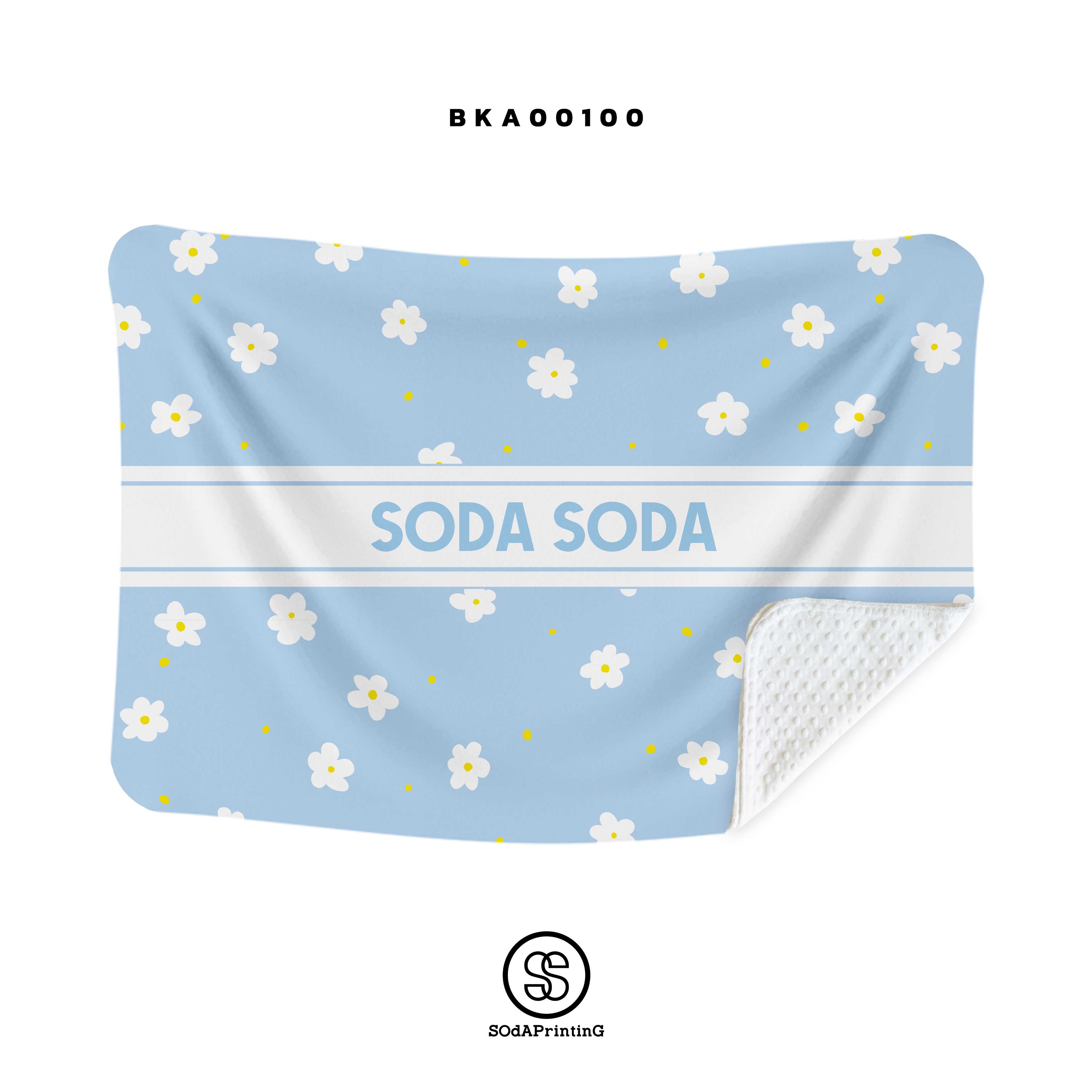 ผ้าห่ม ใส่ชื่อได้ flower1 รหัส BKA00100 #SOdAblanket #SOdAhome