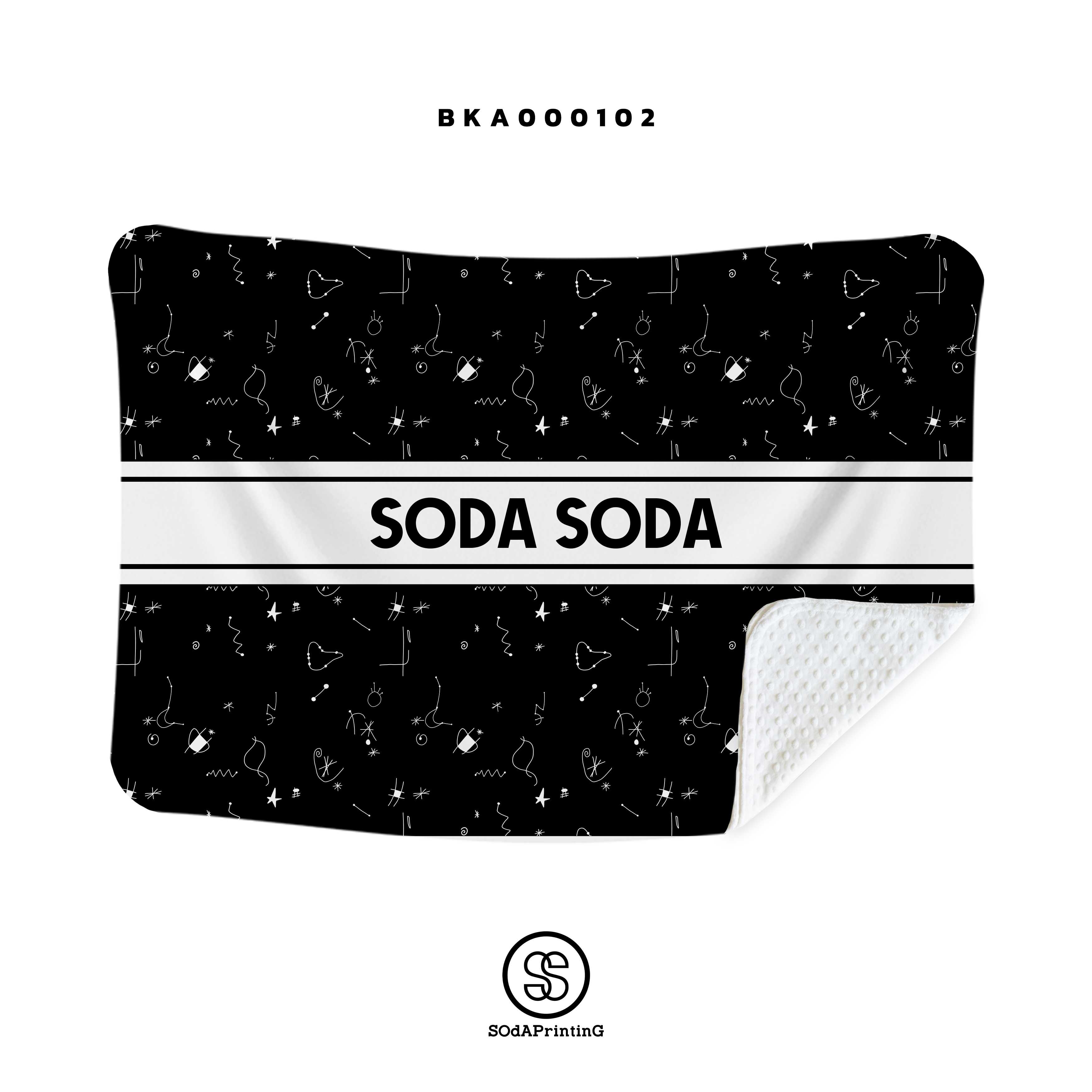 ผ้าห่ม ใส่ชื่อได้ galaxy รหัส BKA00102 #SOdAblanket #SOdAhome