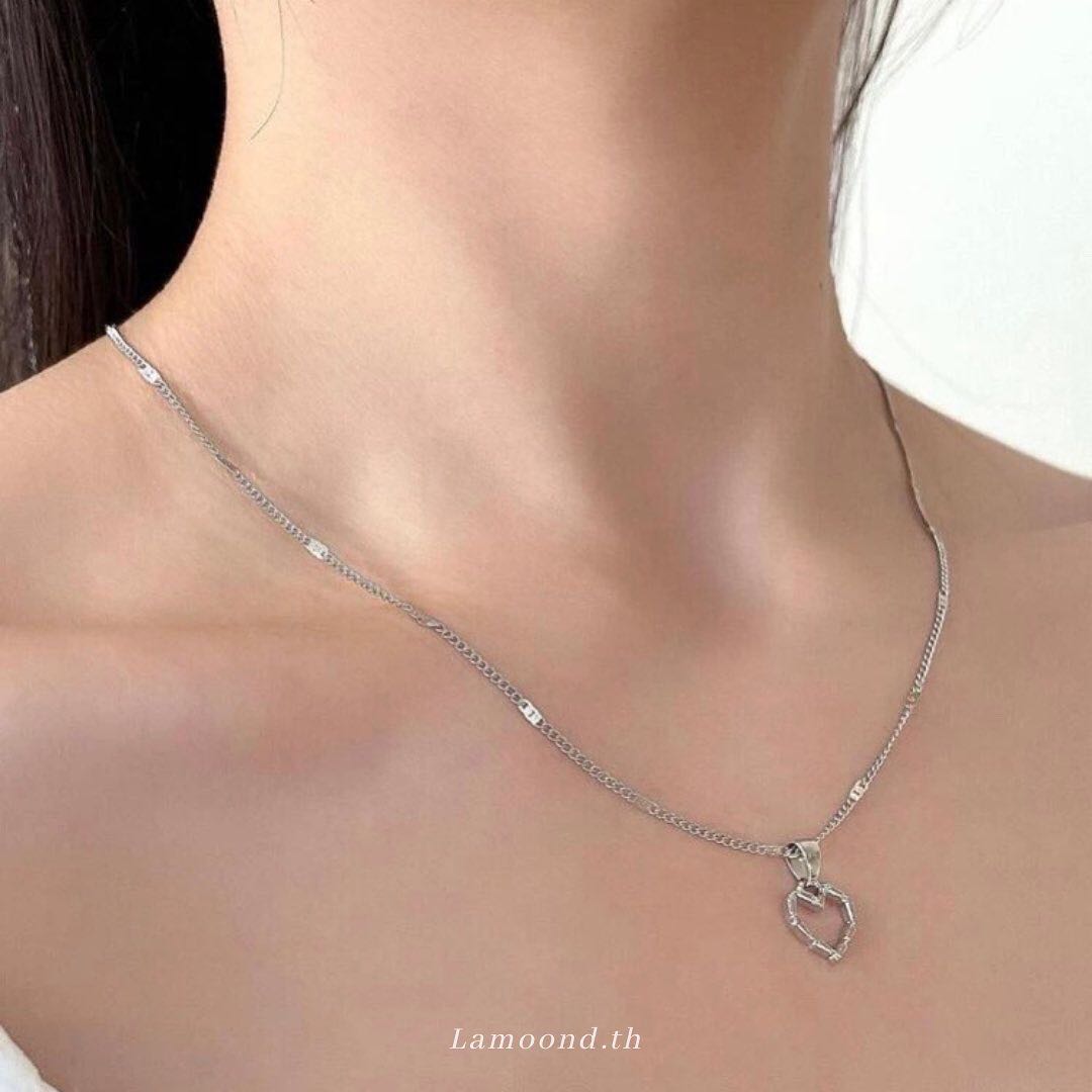 สร้อยคอโซ่ จี้หัวใจ