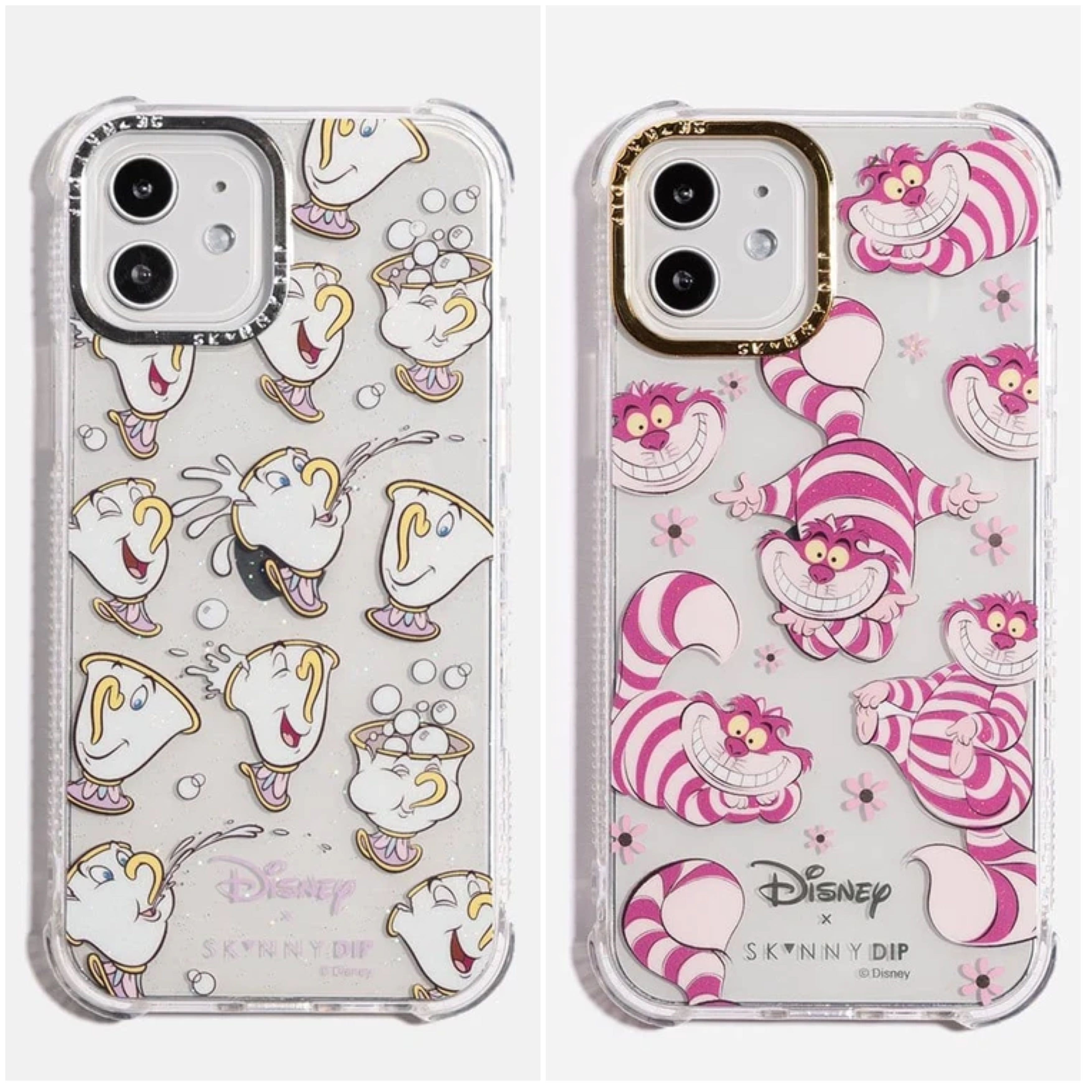 พร้อมส่ง💌 Disney x Skinnydip Cheshire Cat Shock Case🐱, Disney x Skinnydip Chip Shock Case🫖