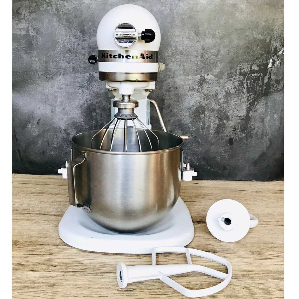 Heavy duty white 4.8 L เครื่องผสมอาหาร KitchenAid สีขาว เครื่องใหม่