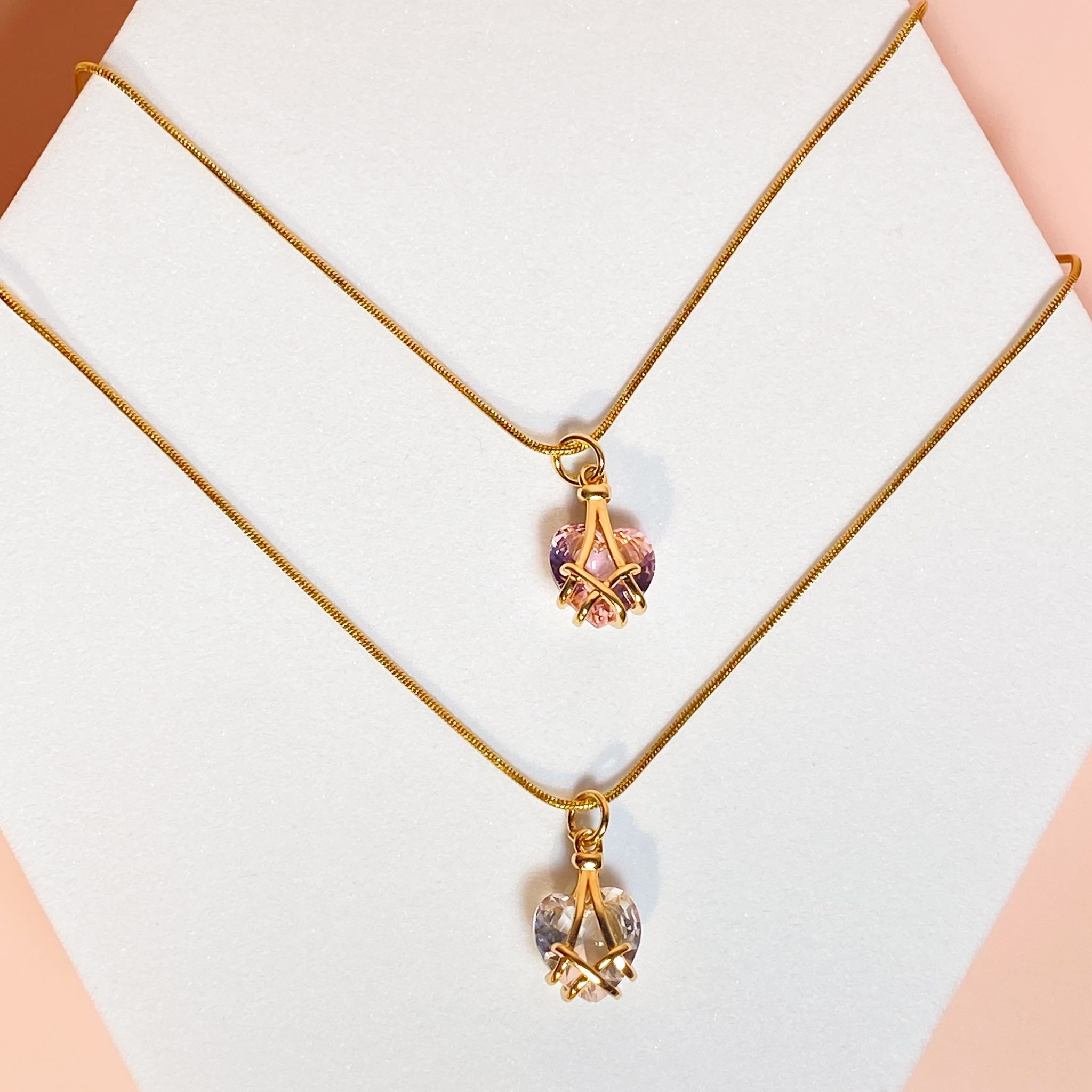 Crystal heart necklace