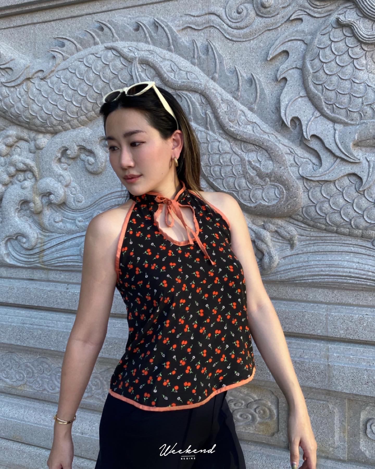 Lucky in red top 