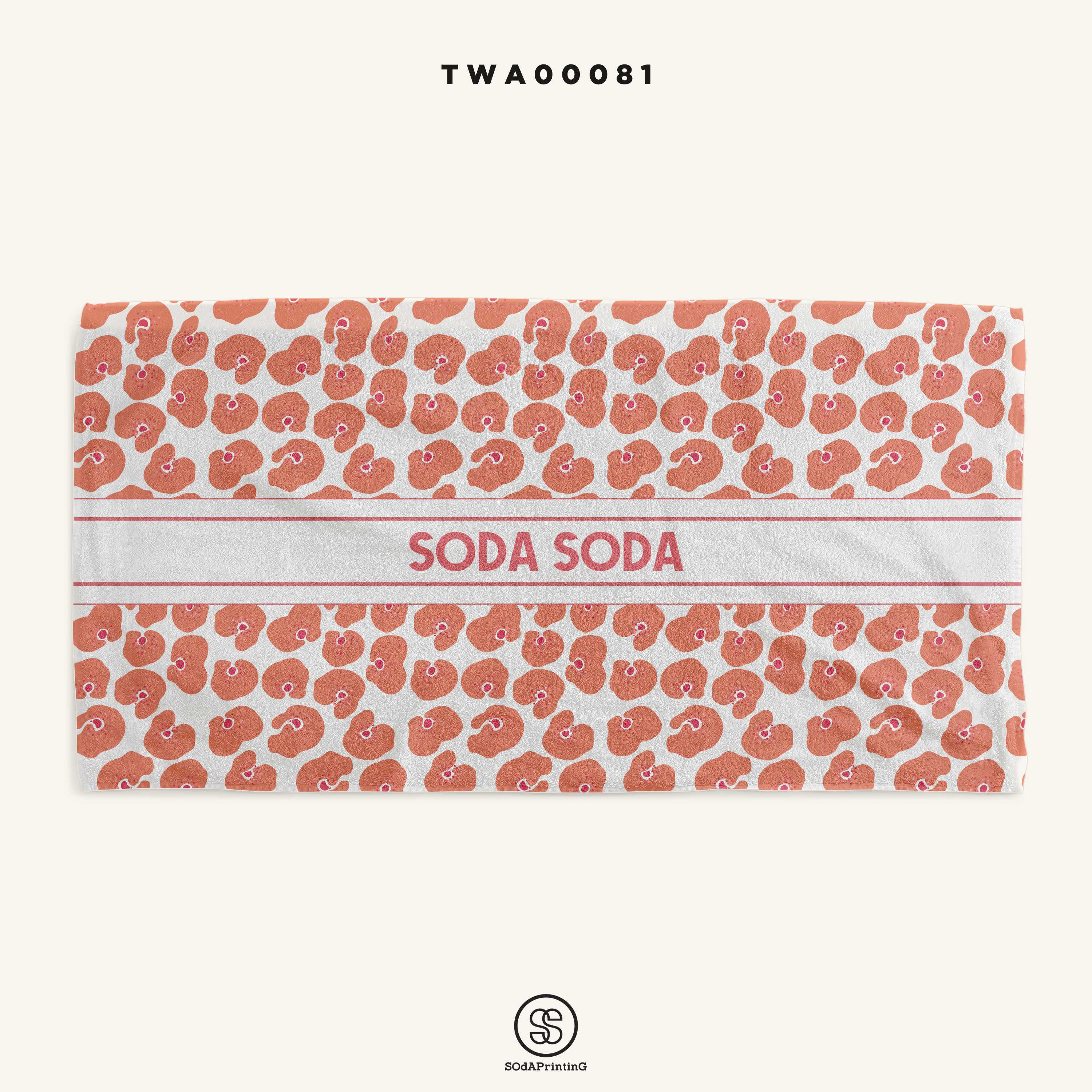ผ้าเช็ดตัว ลาย Art 2  ใส่ชื่อได้ รหัส TWA00081 #SOdAtowel #SOdAhome