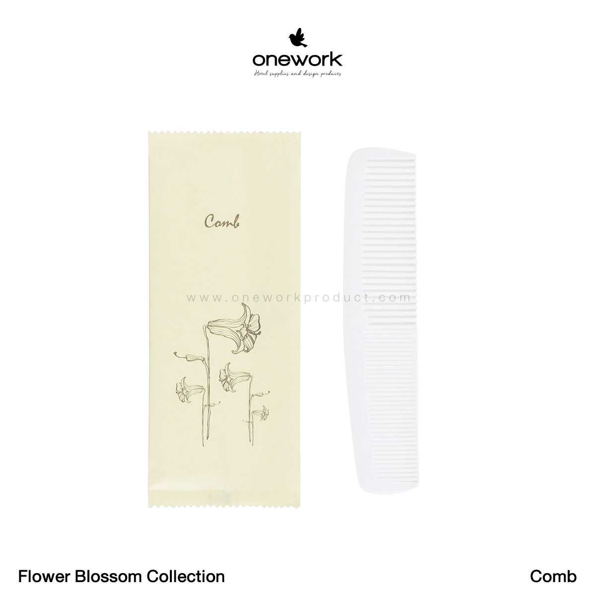 (100pcs.) วันเวิร์ค หวี ฟลาวเวอร์ บลอสซั่ม คอลเลคชั่น Onework Comb Flower Blossom Collection
