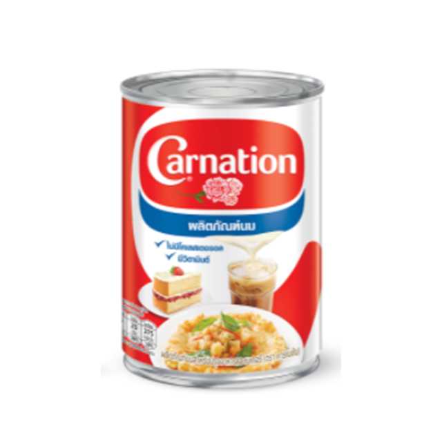 นมข้นจืด ตรา คาร์เนชัน ไข่เจียว  405 กรัม