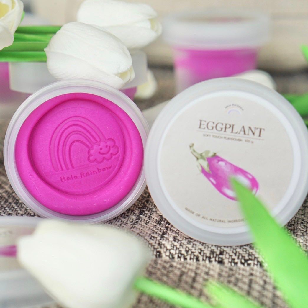 แป้งโด สี Eggplant ม่วงสด