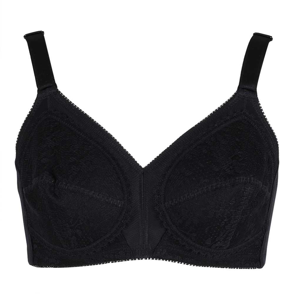 Triumph 10001745 Form & Beauty 075 P 0004 เสื้อชั้นในไม่มีโครง ซับฟองน้ำบาง สีดำ