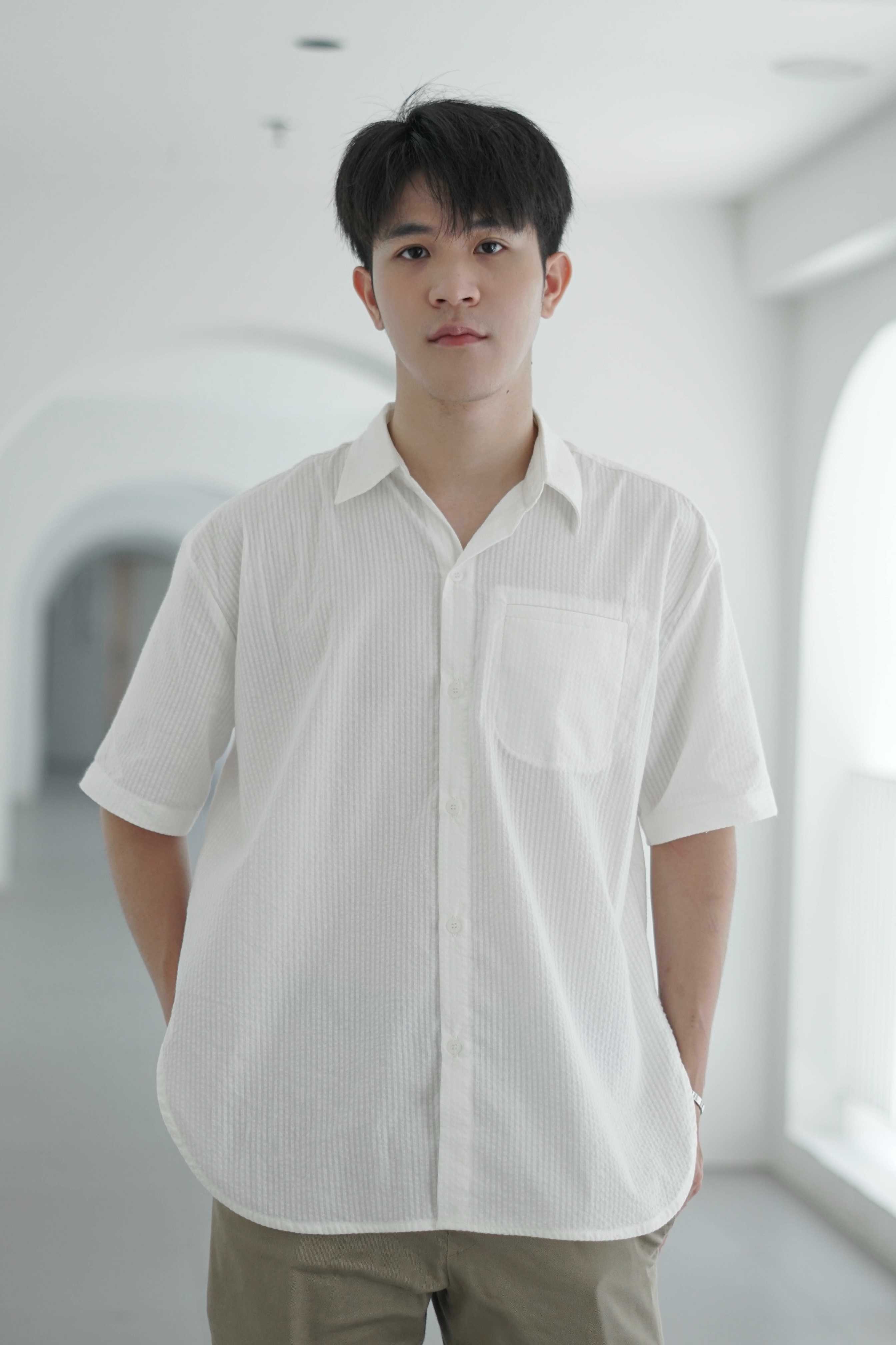 WAVE SHIRT LOVE WHITE