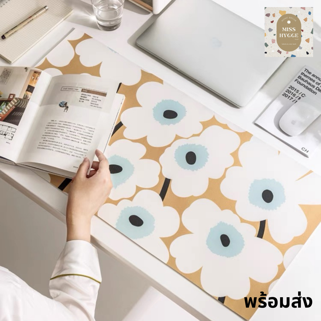 [พร้อมส่ง]แผ่นรองเม้าลาย marimekko WFH🥐🤍