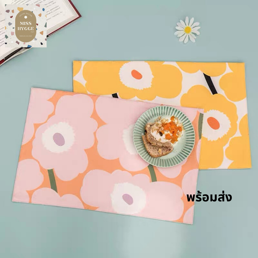 [preorder]แผ่นรองจานลาย marimekko🍑🍳