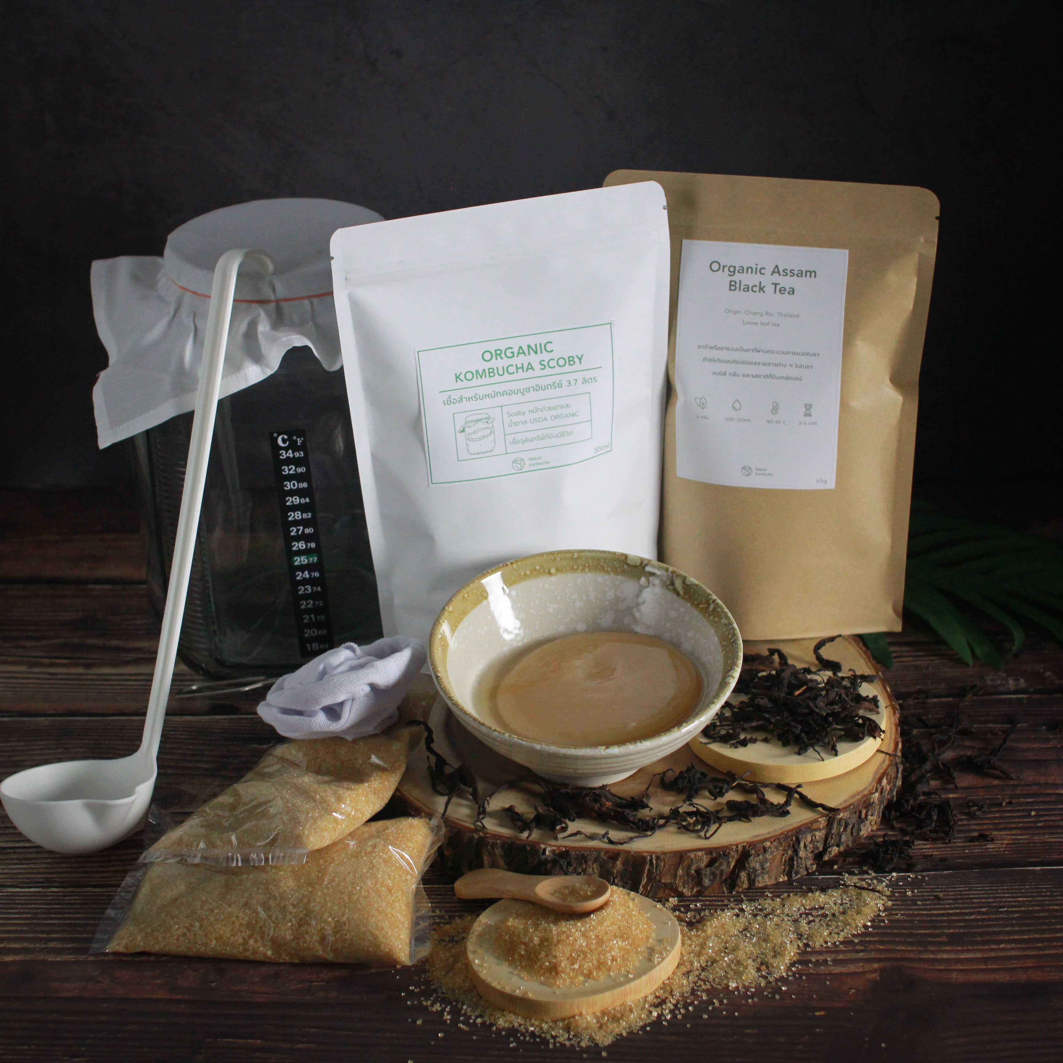 Kombucha Scoby Starter Kits | ชุดเริ่มต้นหมักคอมบูชาพร้อมอุปกรณ์