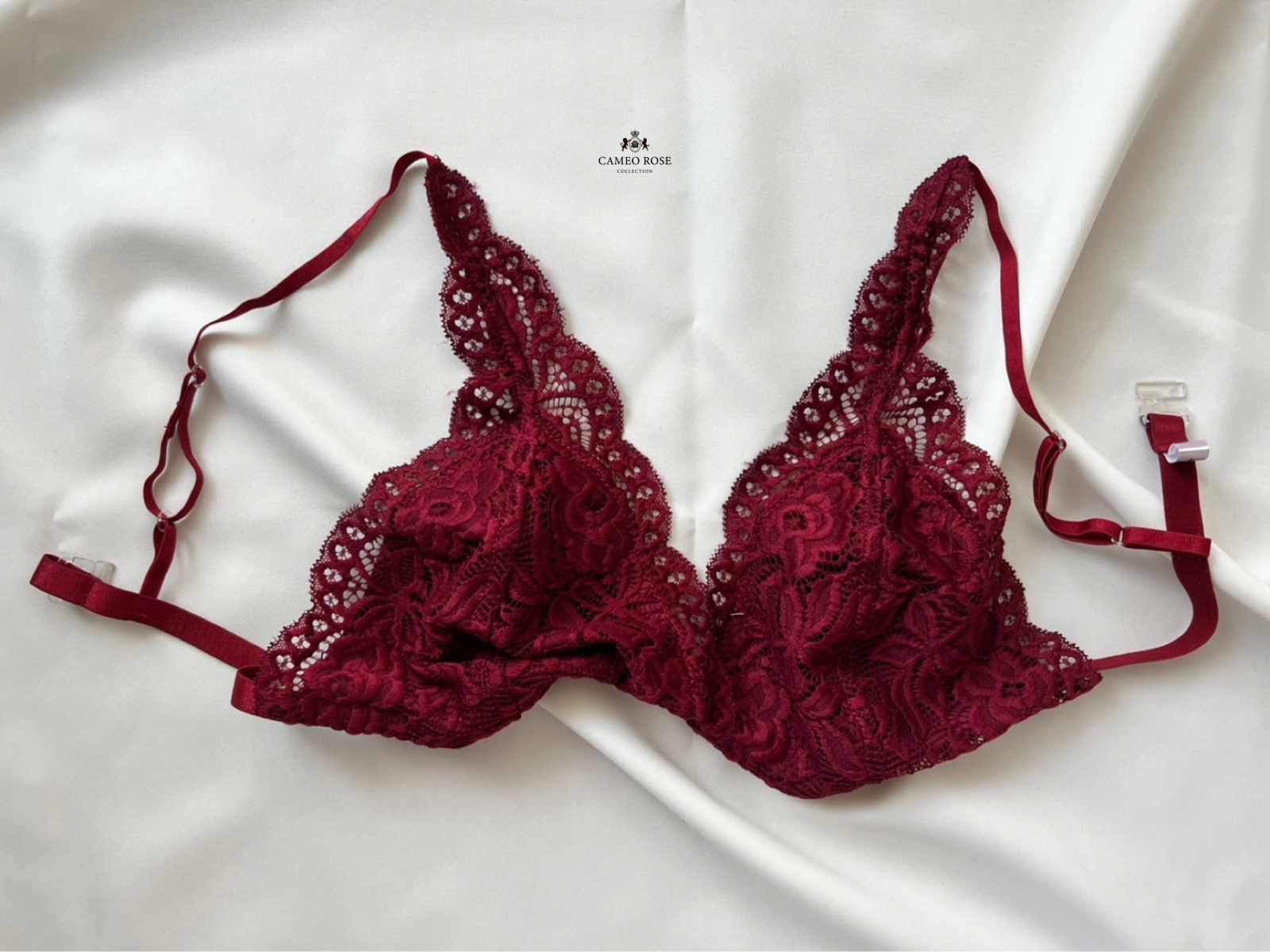 Burgundy Short Vintage set (bra + panty)