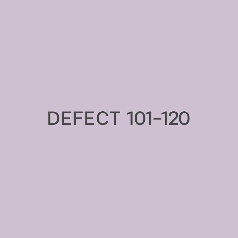 Defect 101-120
