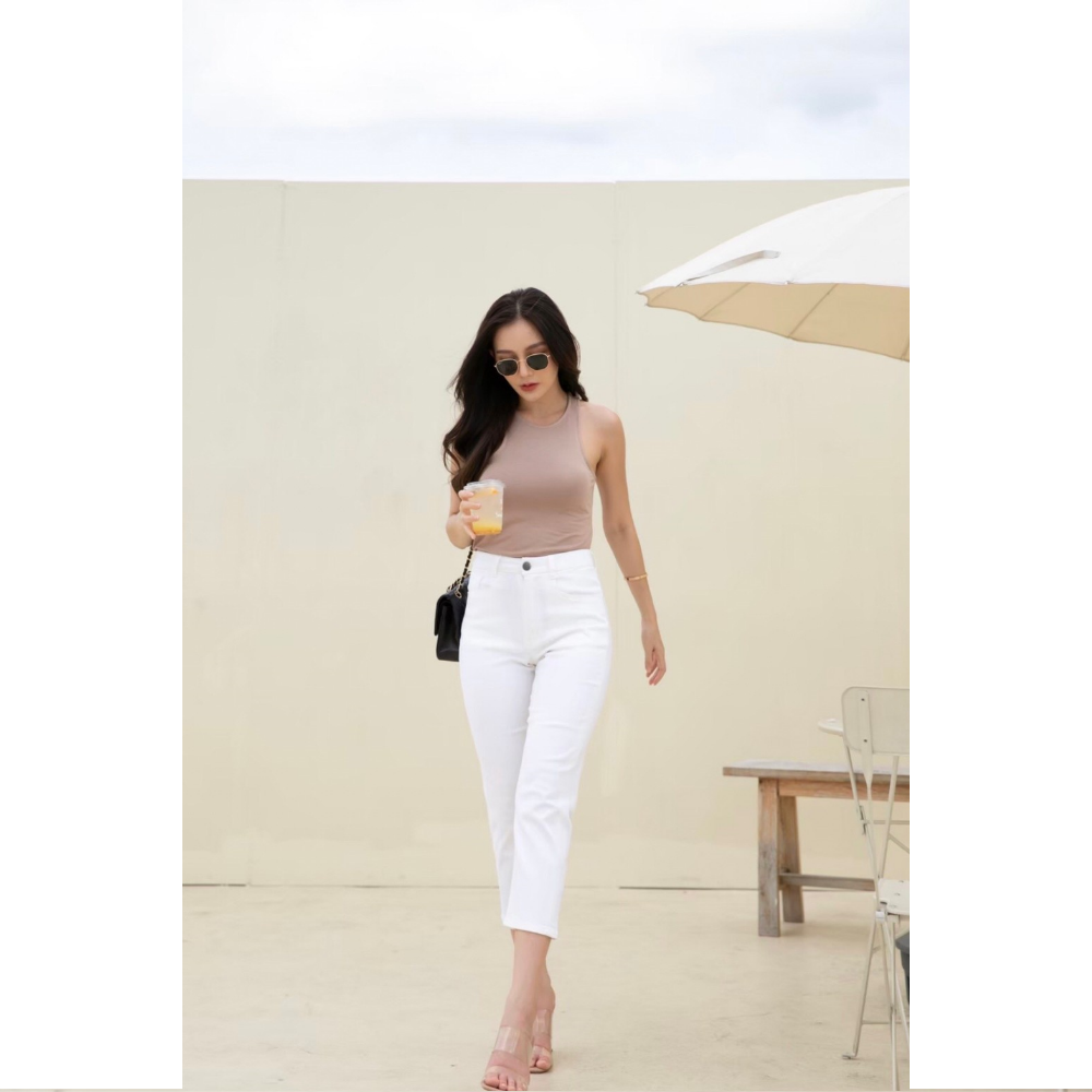 Atom White Jeans