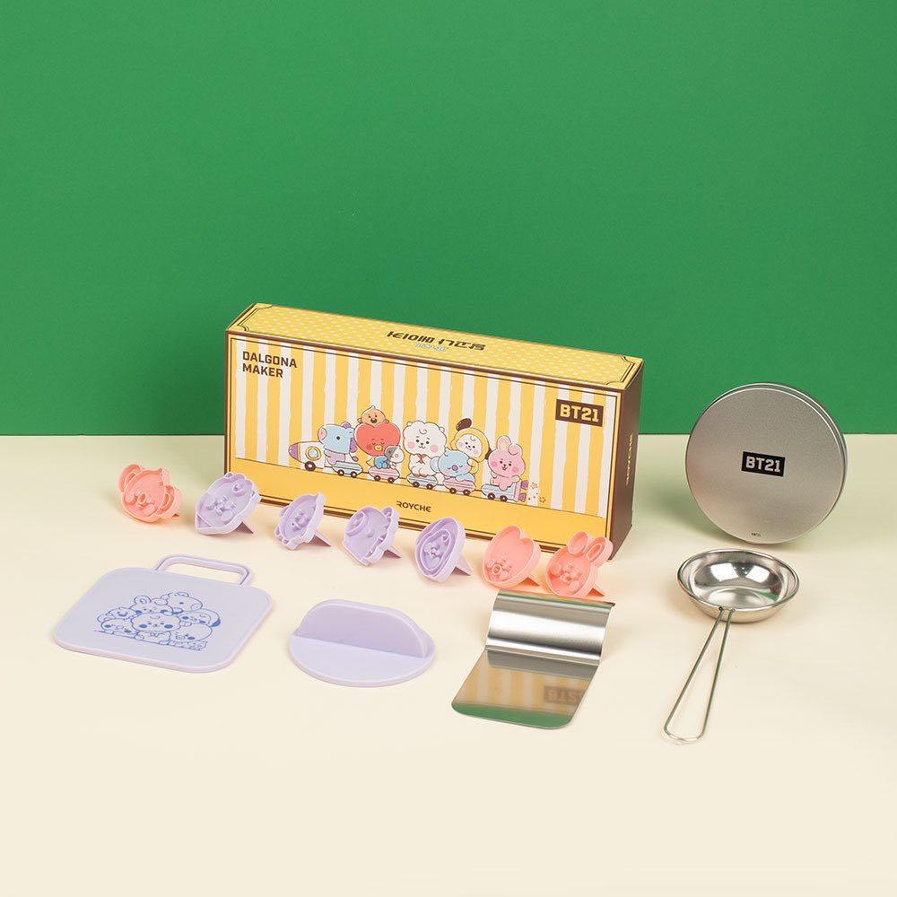 พร้อมส่ง🎉 ชุดทำขนมคารเมลเกาหลี Dalgona Maker Baby BT21 ของแท้100%