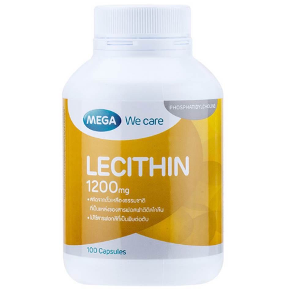 Mega lecithin 1200 mg ( 100 เม็ด) ￼เมก้า เลซิติน 1200 mg  