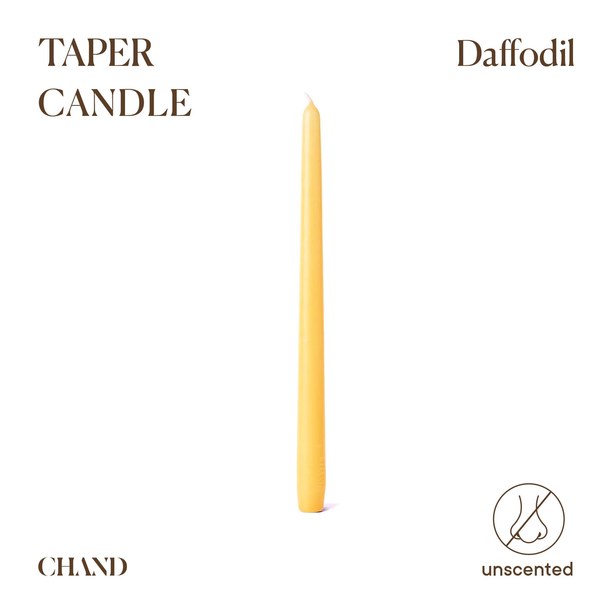 Daffodil Taper Candle