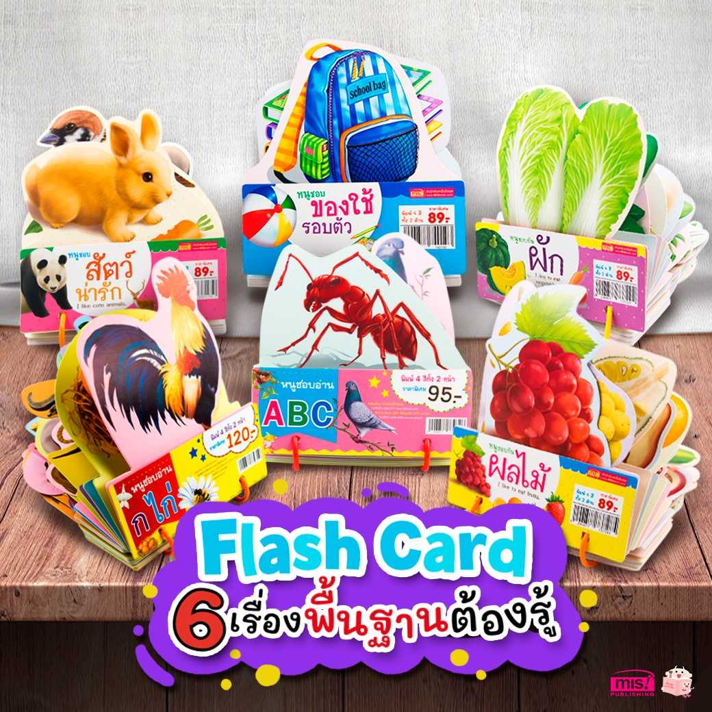 การ์ดชุด Flash Card ของหนู 6 เรื่องพื้นฐานต้องรู้