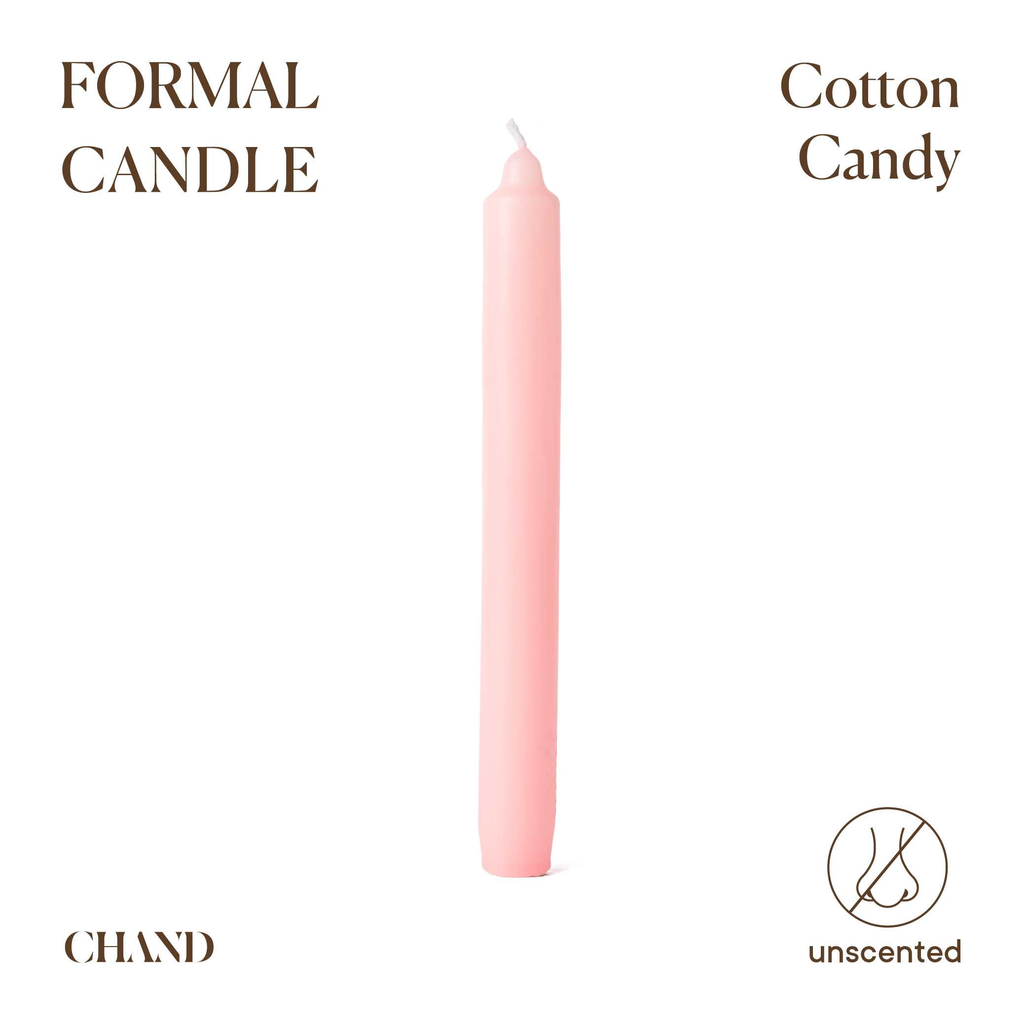 Cotton Candy Formal Candle