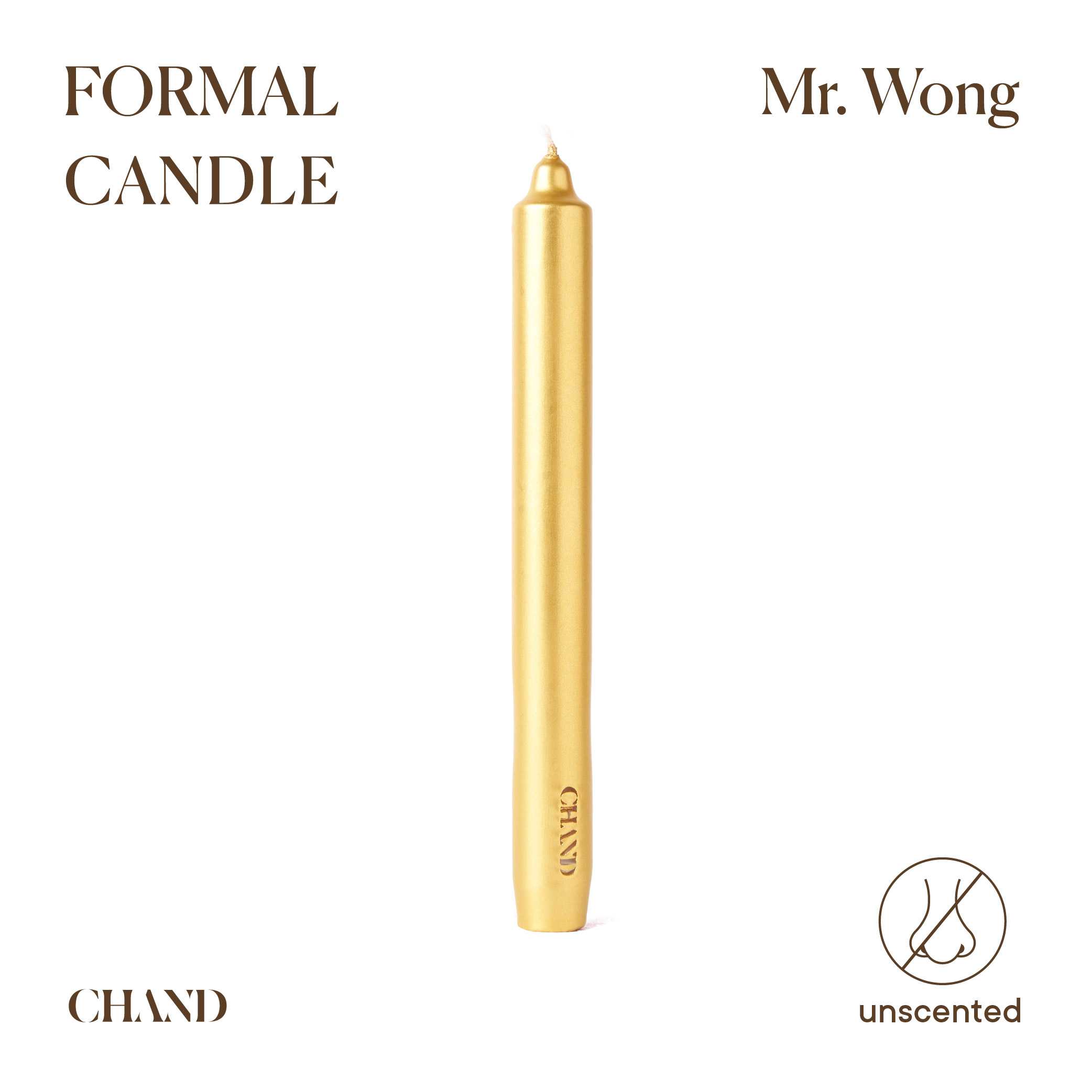 Mr. Wong Formal Candle