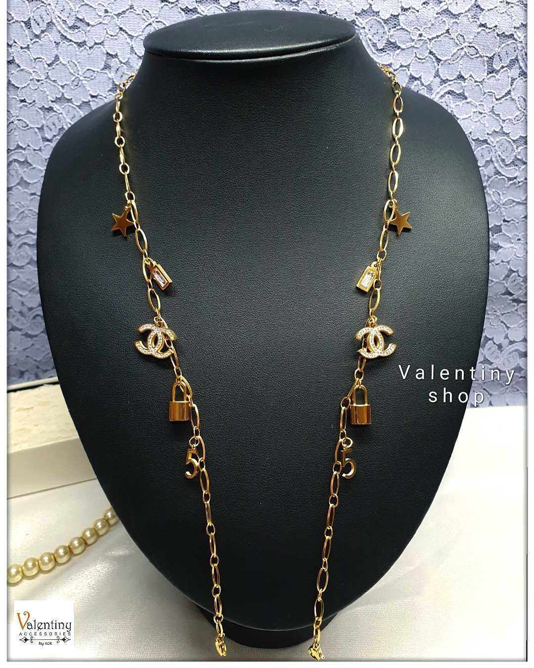 ERN035  สายคล้องแมสงานพรีเมียม ( Stainless steel )