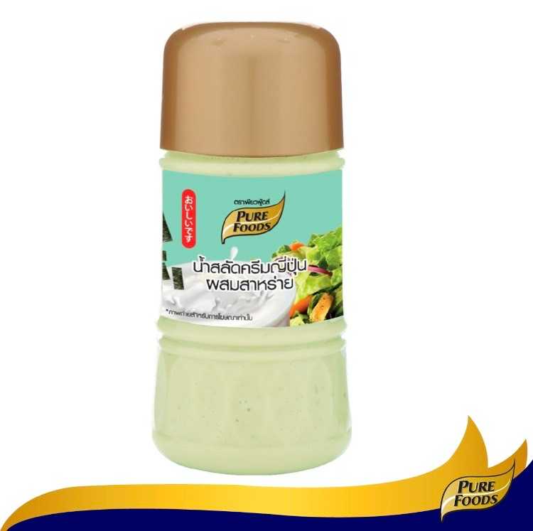 น้ำสลัดครีมญี่ปุ่น ผสมสาหร่าย 150 กรัม ตรา เพียวฟู้ดส์