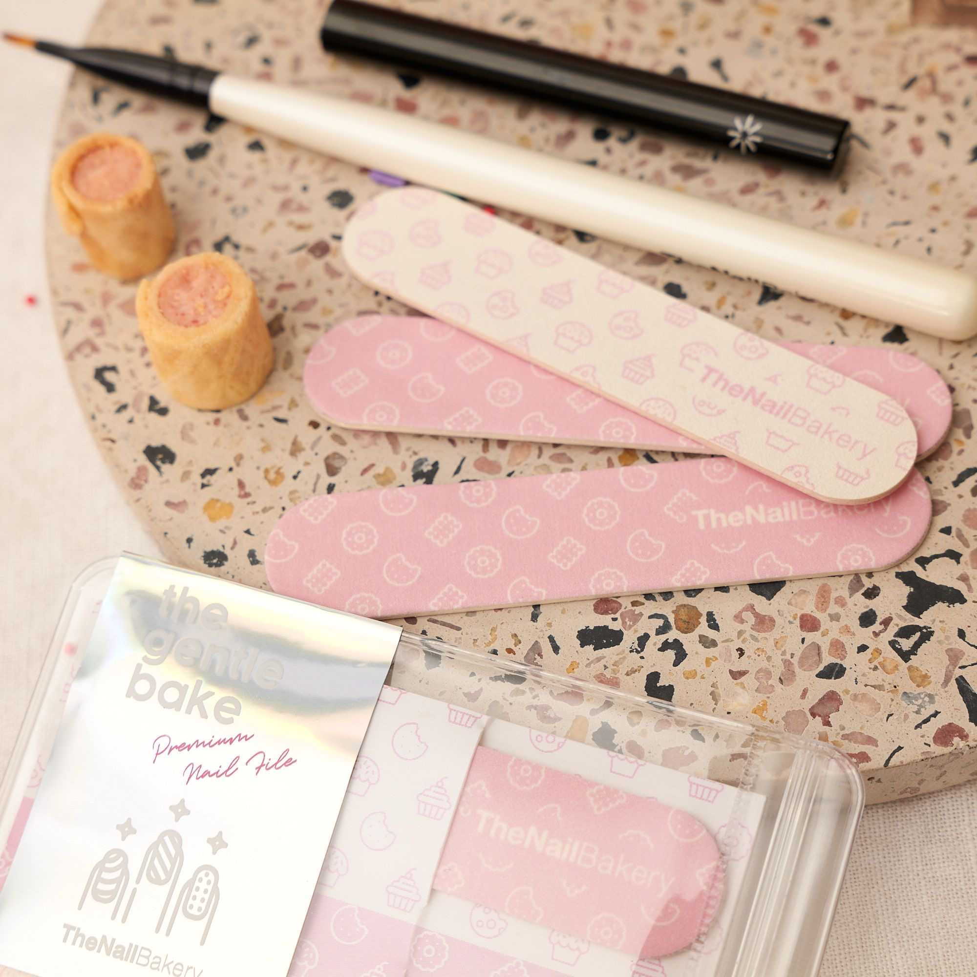 💗ตะไบเล็บสองหน้า TheNailBakery (ตะไบเล็บหยาบ  ตะไบละเอียด) คุณภาพระดับซาลอน🧡