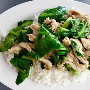 ข้าวผัดคะน้าหมู