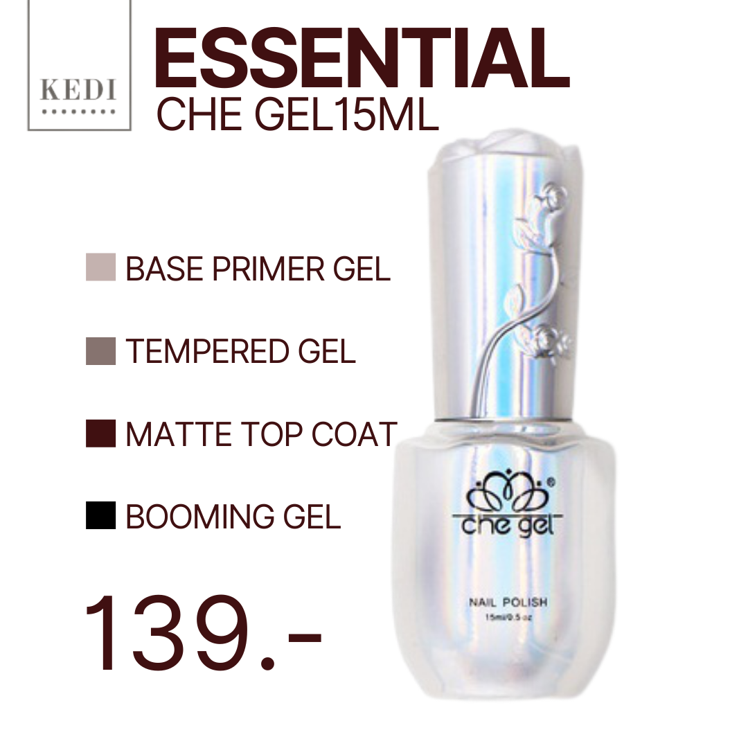 CHEGEL 15ml  คุณภาพดีมาก ท้าให้ลอง Base Coat / Top กระจก / Top matte / Reinforce gel