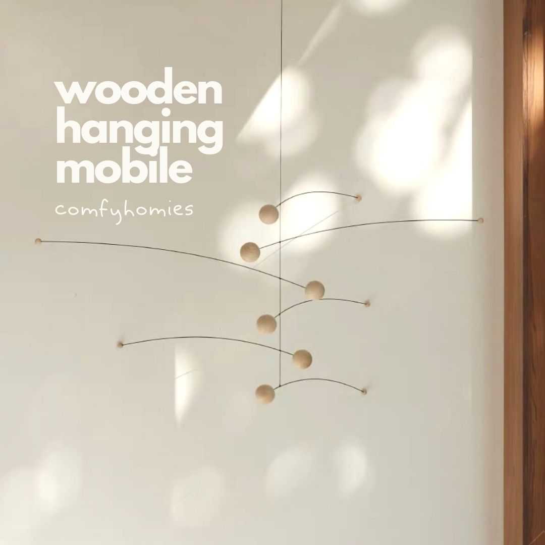 WOODEN HANGING MOBILE/พร้อมส่ง