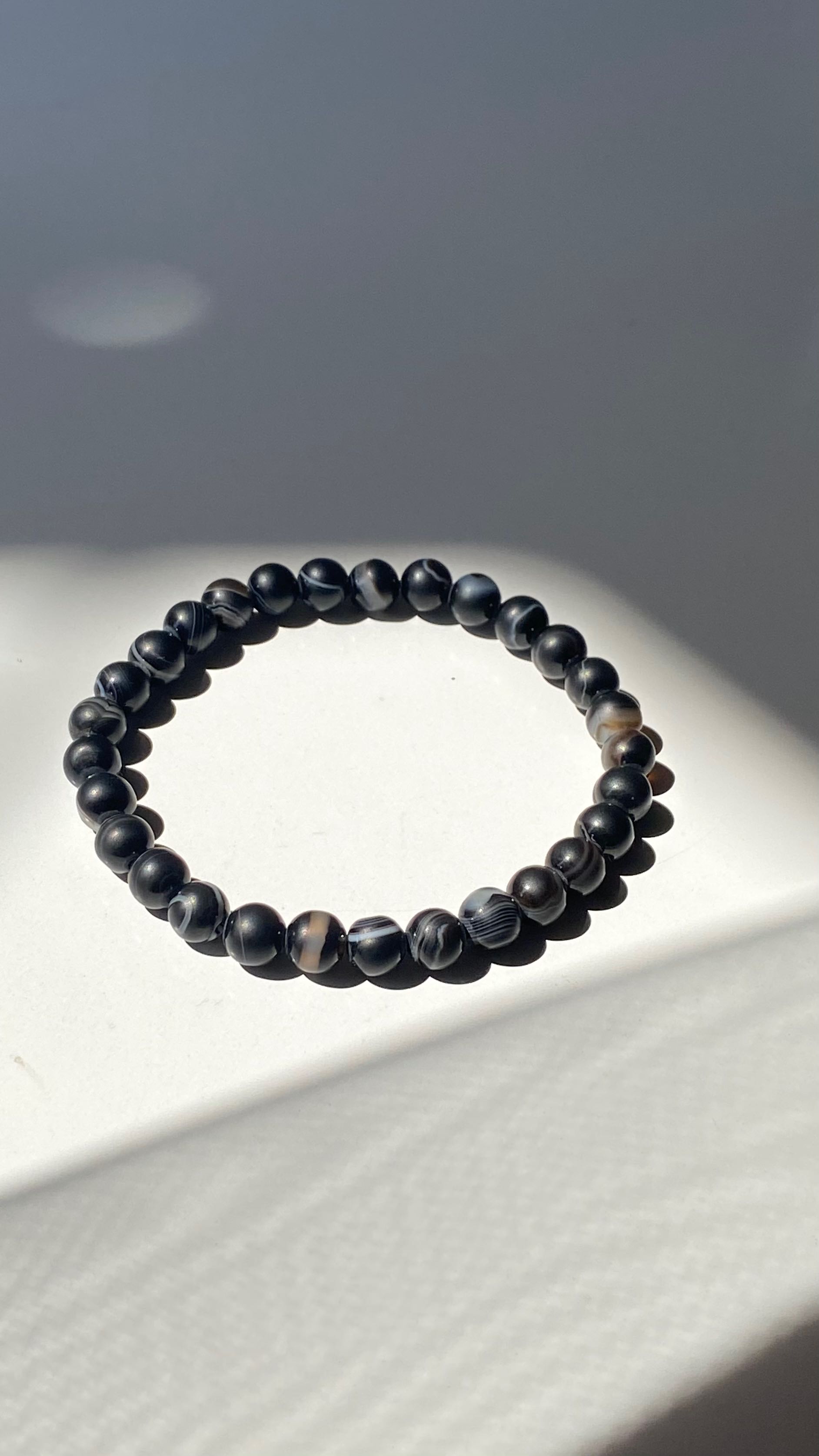 blck agate 🎱 หินแบล็คอาเกตแท้ทั้งเส้น 