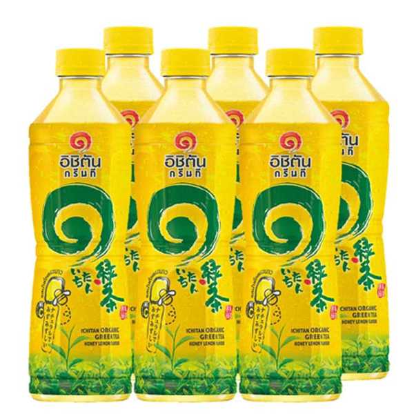 อิชิตัน กรีนที รสน้ำผึ้งผสมมะนาว 420มล.x6ขวด 8858891300097 (07)
