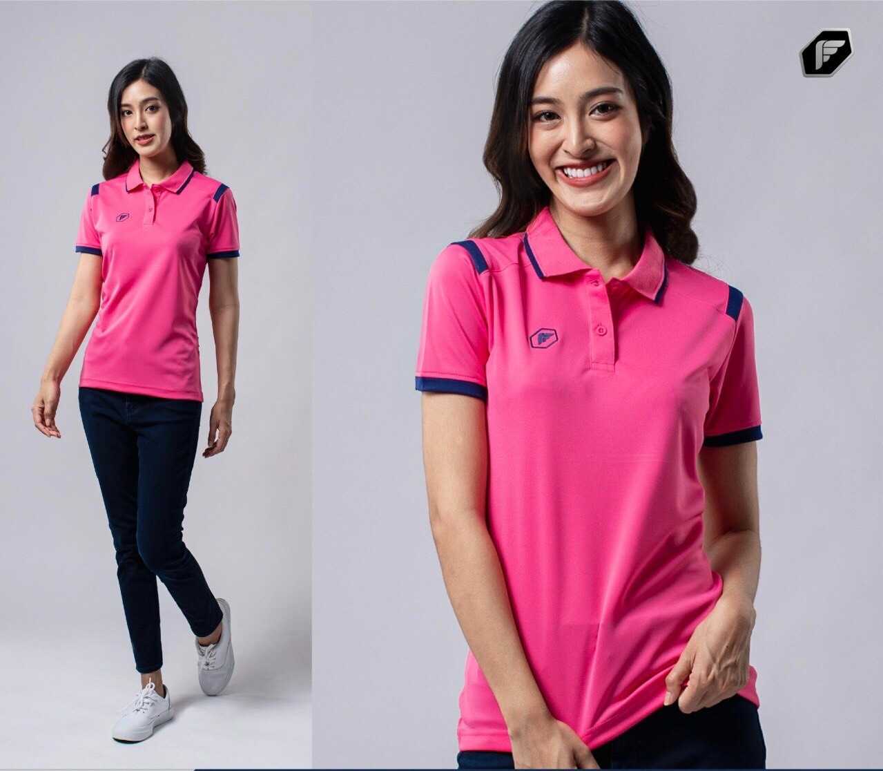 เสื้อโปโลเบสิค พีแกน (หญิง) 16-20052 ราคา 195 บาท   สั่งเผื่อรอบอกจริง 2 นิ้ว