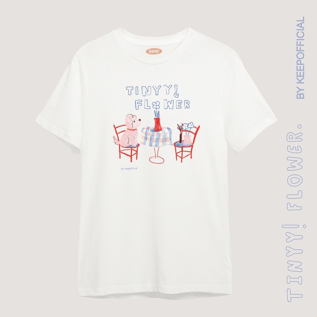 Tinny flower เสื้อยืดคอกลม