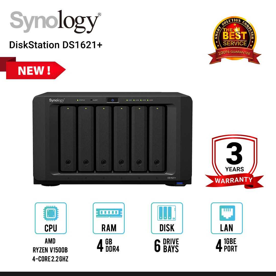 Synology DiskStation DS1621+ 6-Bay NAS