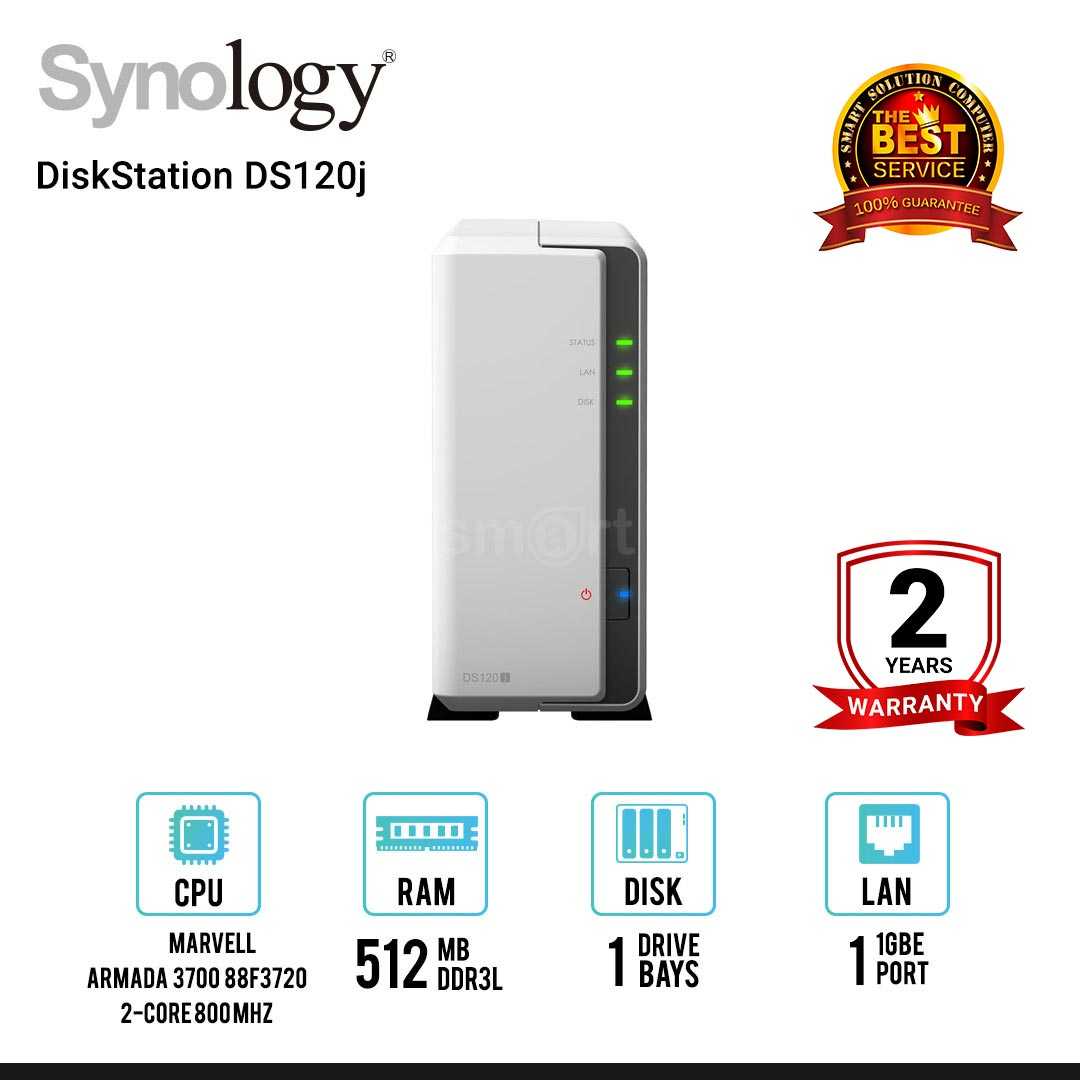 Synology DiskStation DS120j 1-Bay NAS