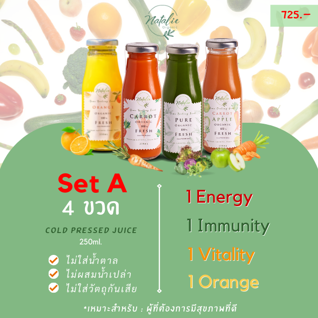 Set A : เหมาะสำหรับผู้ที่ต้องการป้องกันและเพิ่มภูมิต้านทาน