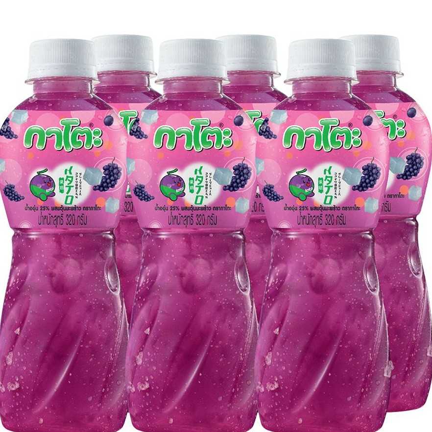 กาโตะ น้ำองุ่นผสมวุ้นมะพร้าว 280 กรัมx6 8850624395264 (07)