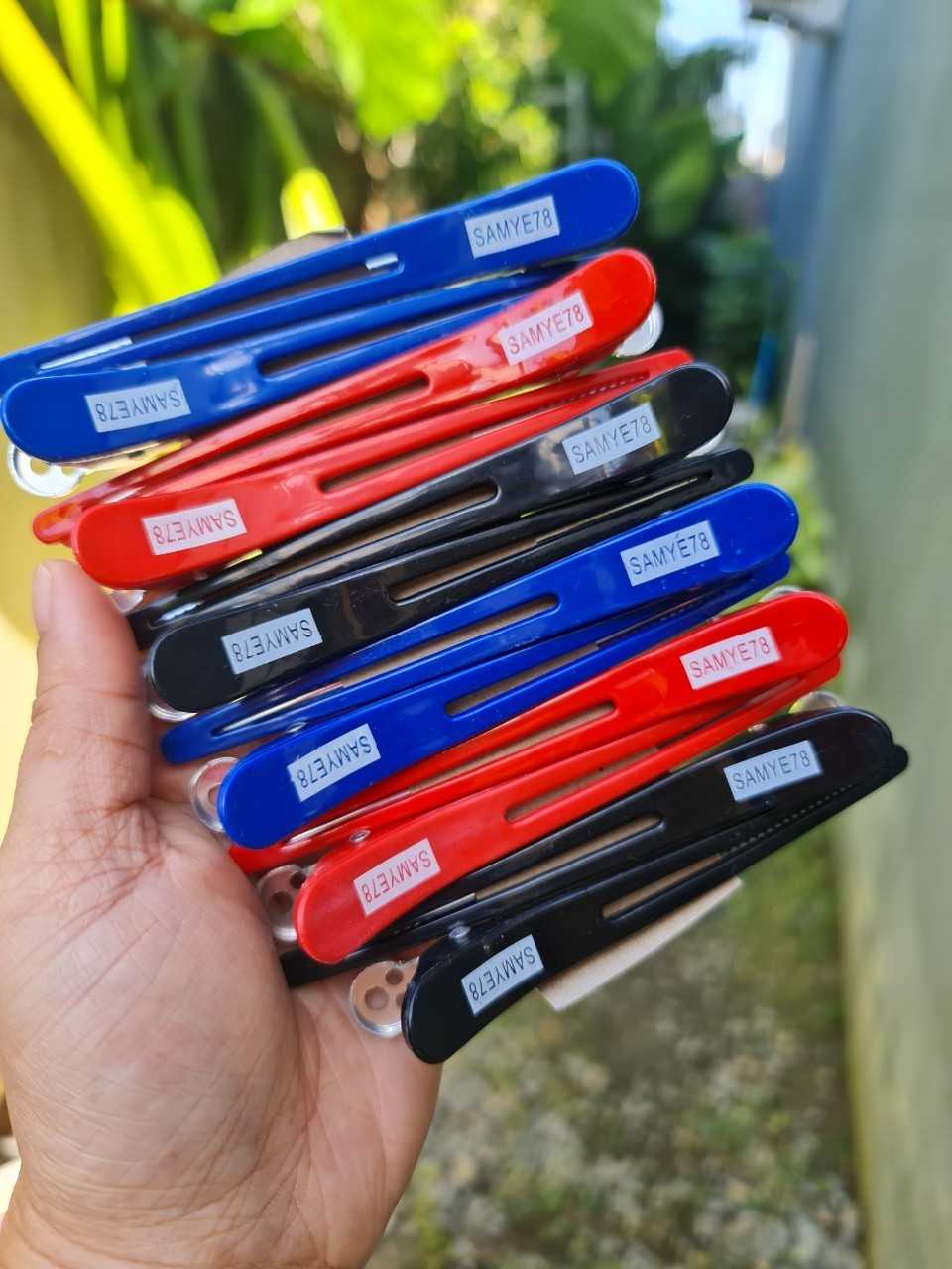 7102 กิ๊ฟ สีน้ำเงิน/แดง/ดำ แพค12ตัว