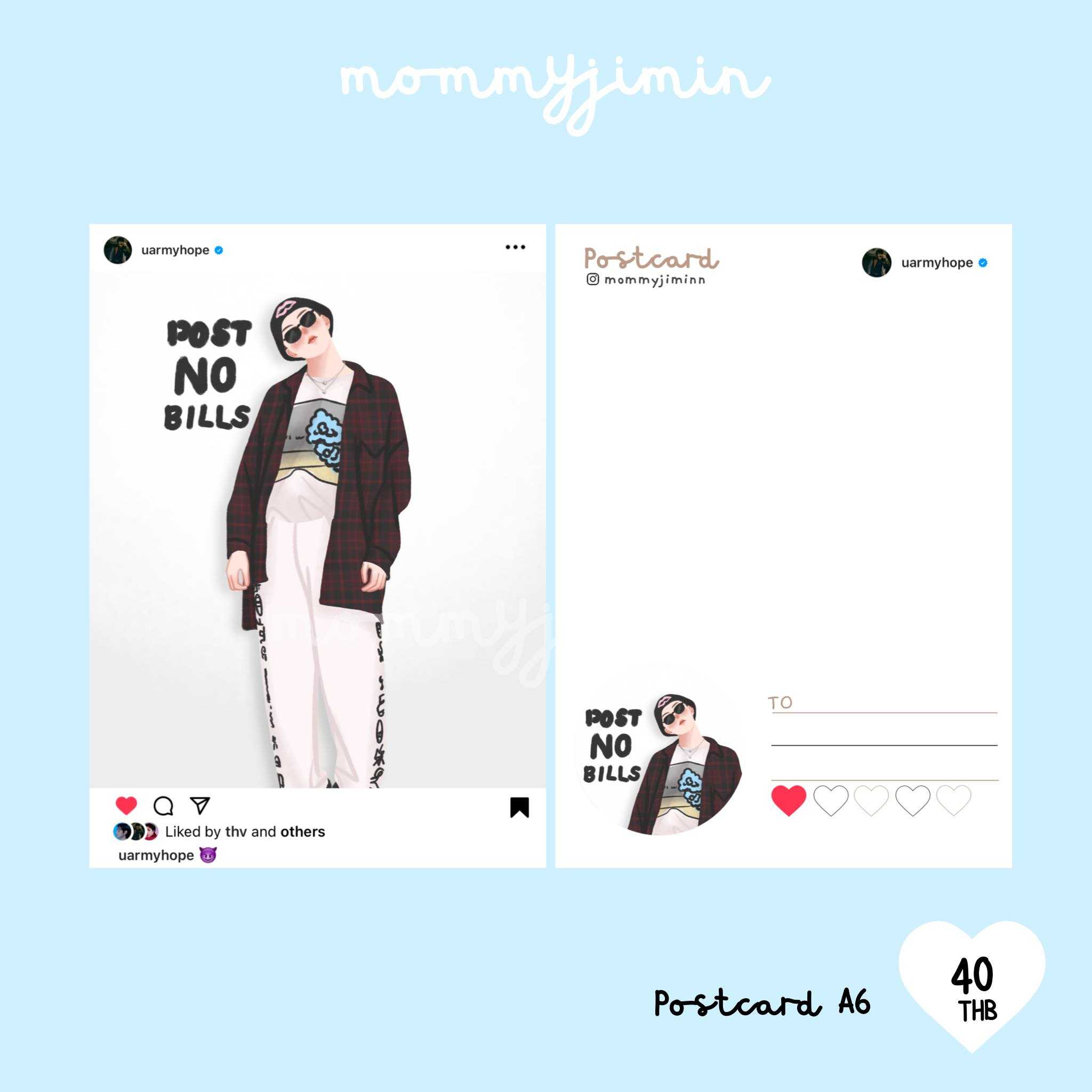 Postcard BTS IG uarmyhope by mommyjiminn