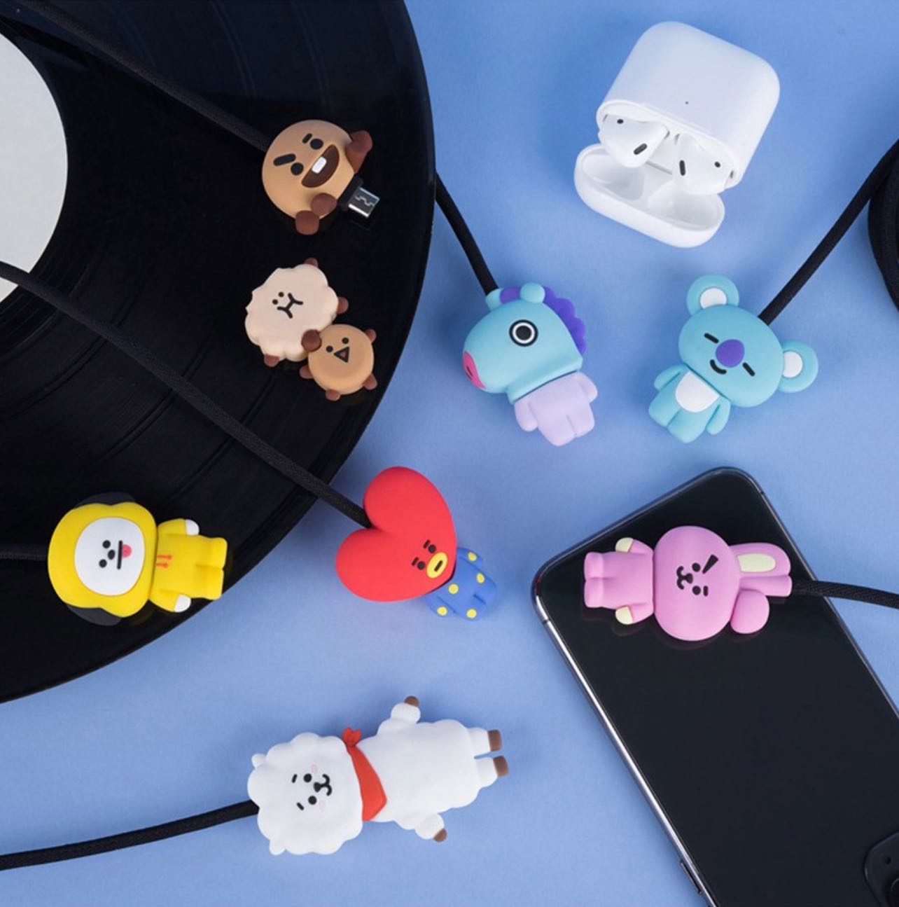 พร้อมส่ง🎉 สายชาร์จ 3D silicone cable BT21 ของแท้100%