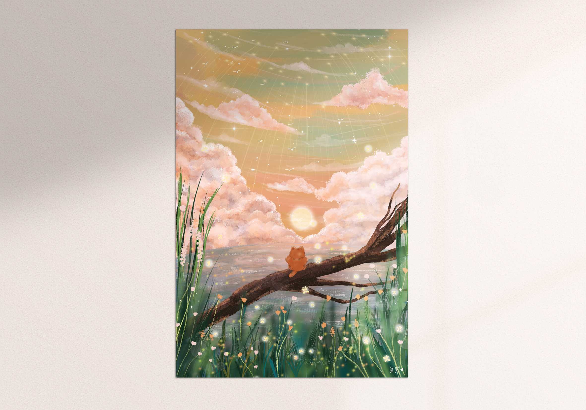Art print Postcard [Look at the sea]