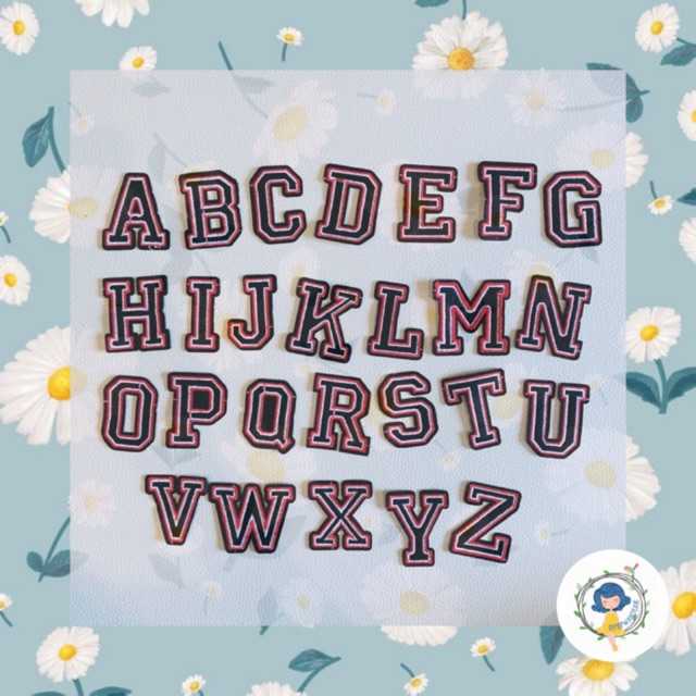 ตัวรีดอักษรภาษาอังกฤษ A-T iron on patch